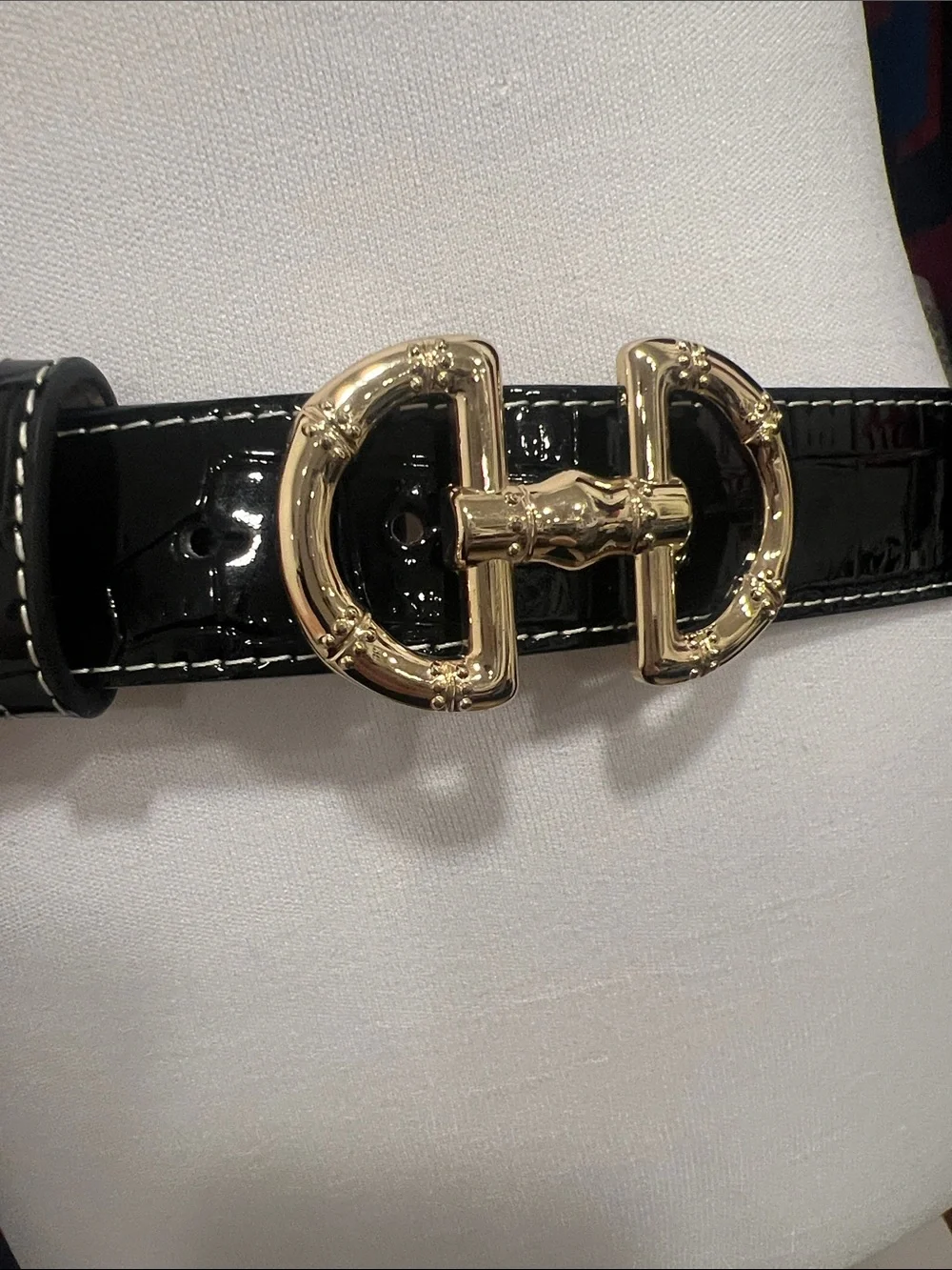 NWOT J. McLaughlin Black Leather Belt Size S